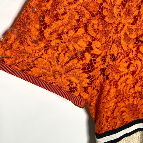 Gucci Classic Lace Dress Orange/Ochre SIZE 42 NWT - Picture 5 of 12